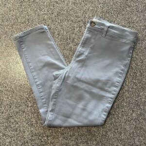 Loft High Waist Skinny Jeans‎ Womens Size 6 P Light Blue Stretch Twill Pants